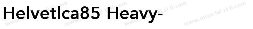 Helvetlca85 Heavy字体转换